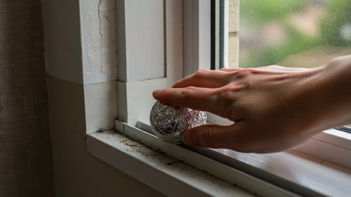 Kulka z aluminiowej folii: sekret czystych i sprawnych prowadnic okiennych